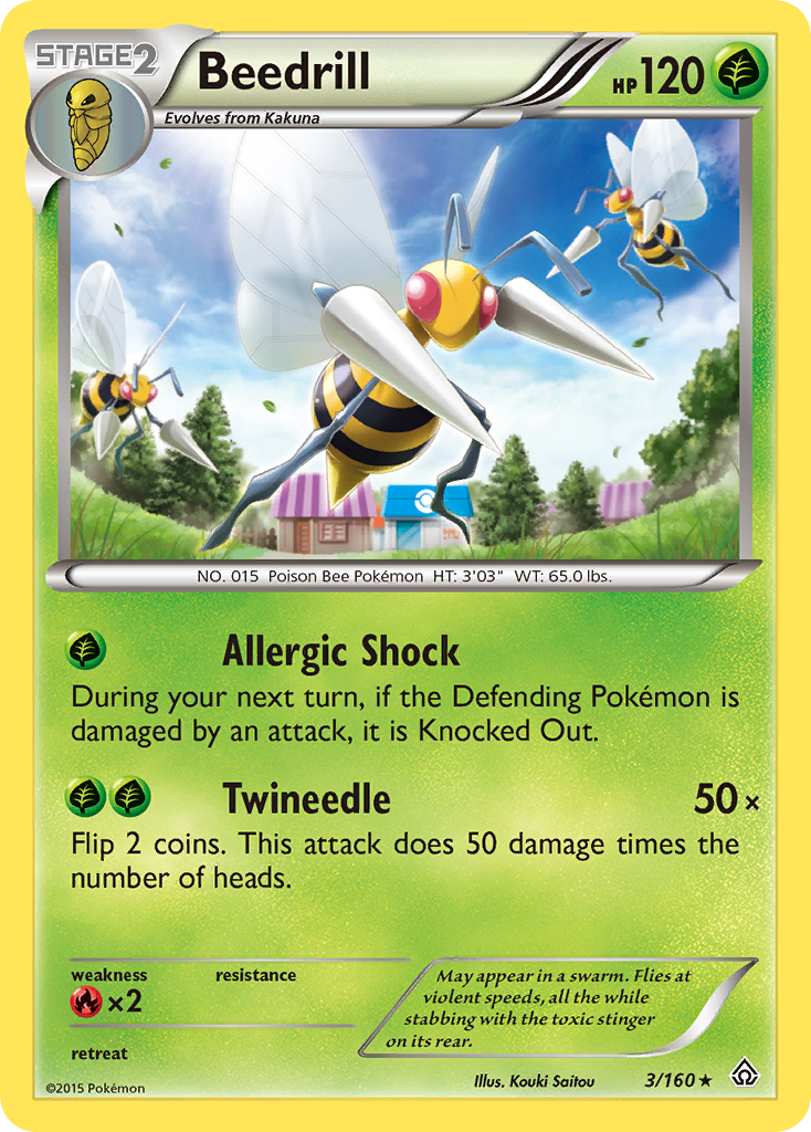 Beedrill (3/160) [XY: Primal Clash] | North Game Den