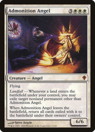 Admonition Angel [Worldwake] | North Game Den