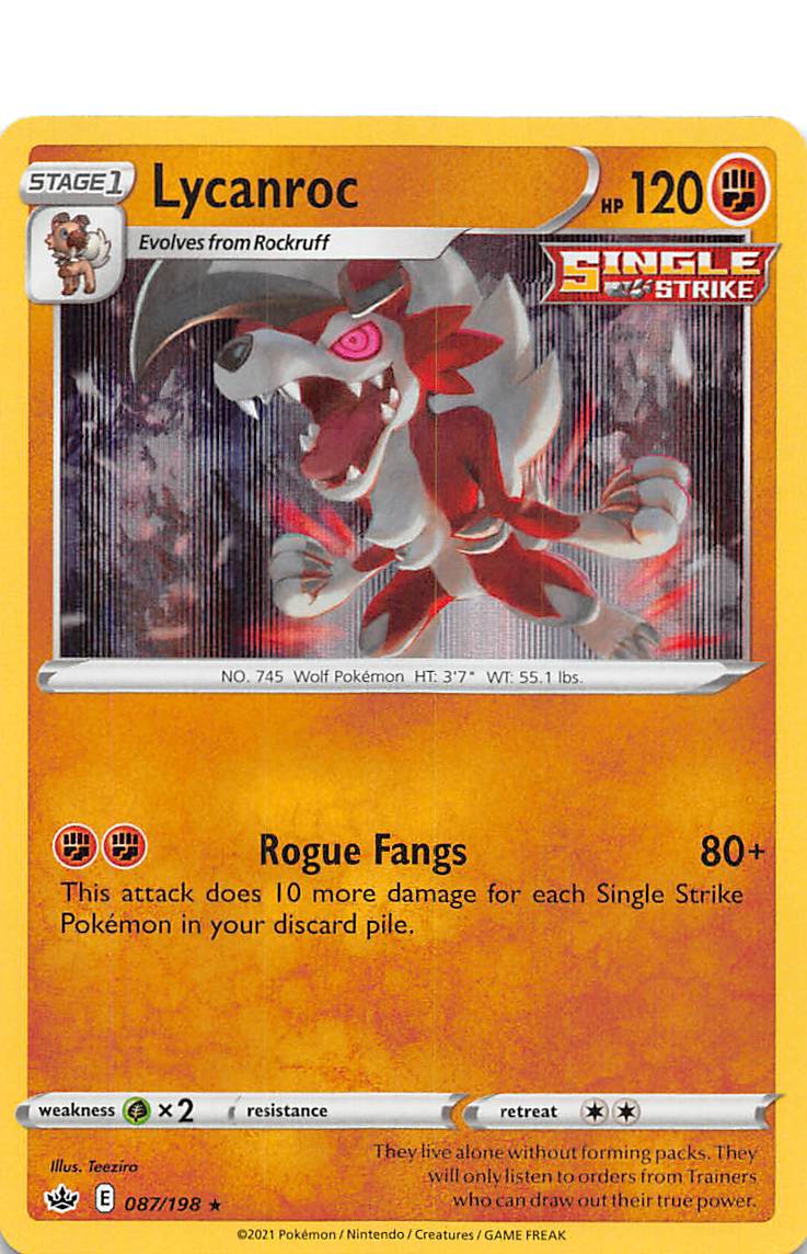 Lycanroc (087/198) [Sword & Shield: Chilling Reign] | North Game Den