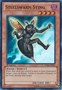Steelswarm Sting [HA06-EN015] Super Rare | North Game Den