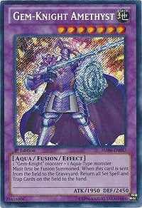 Gem-Knight Amethyst [HA06-EN047] Secret Rare | North Game Den