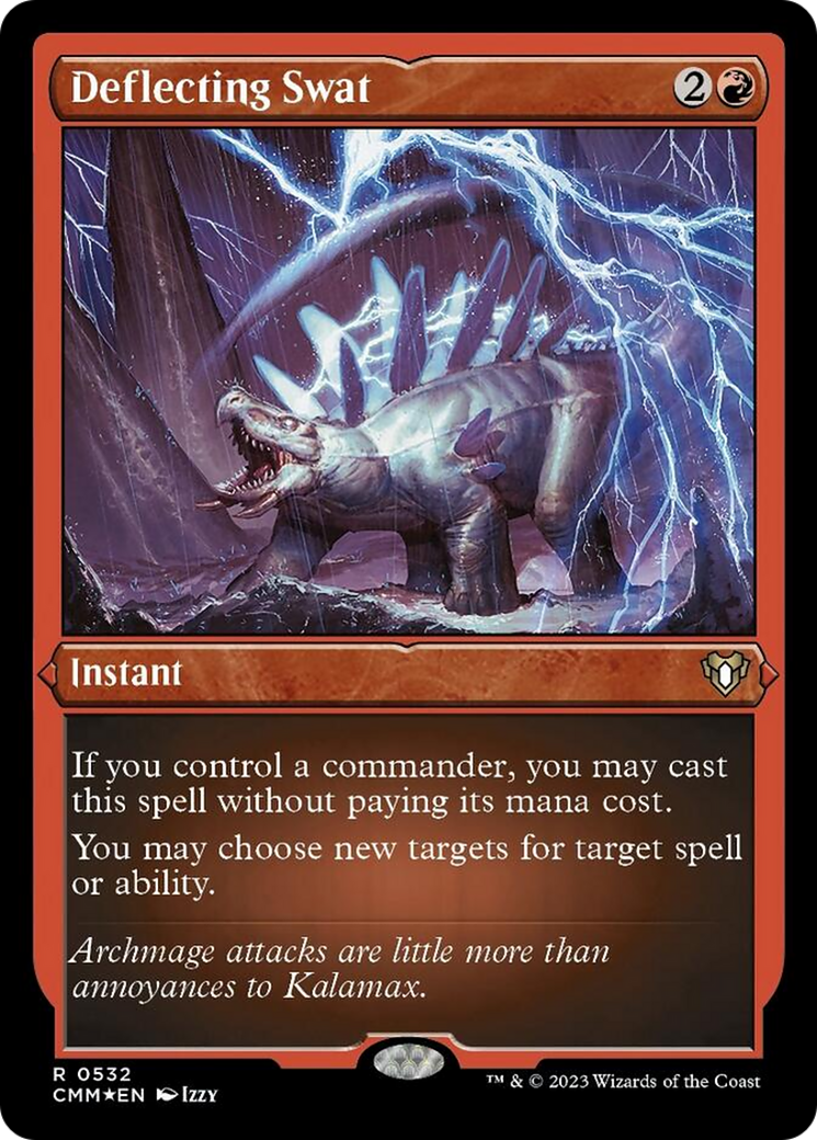 Deflecting Swat (Foil Etched) [Commander Masters] | North Game Den