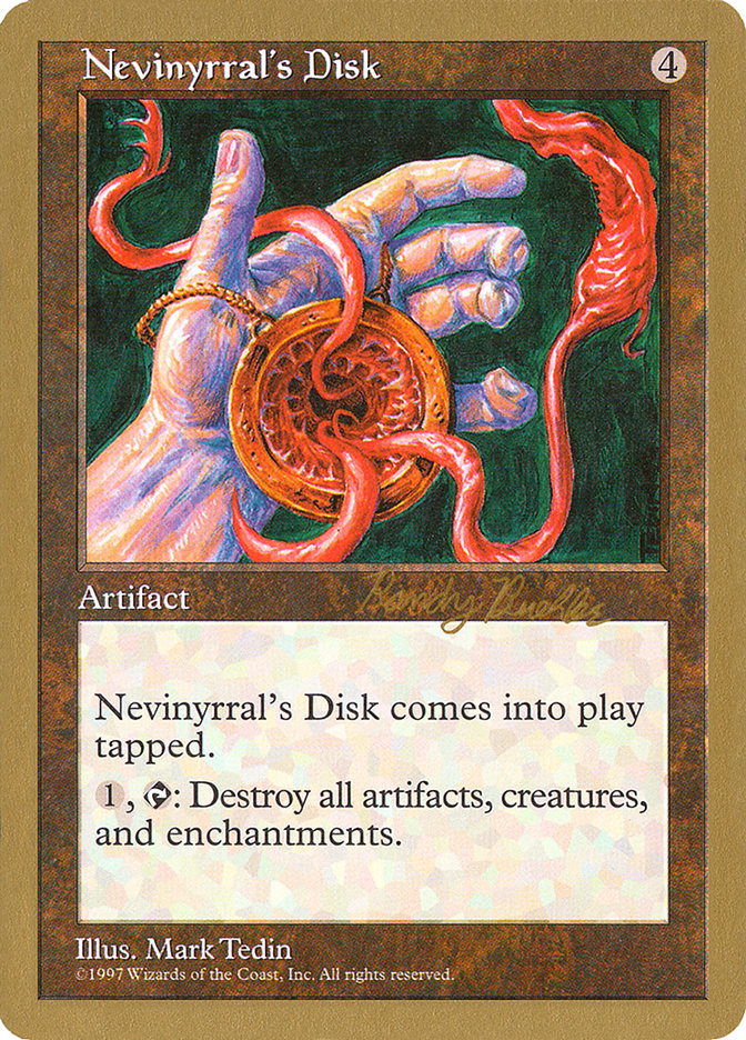 Nevinyrral's Disk (Randy Buehler) [World Championship Decks 1998] | North Game Den