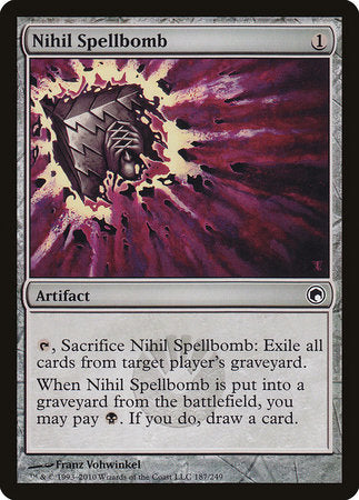 Nihil Spellbomb [Scars of Mirrodin] | North Game Den