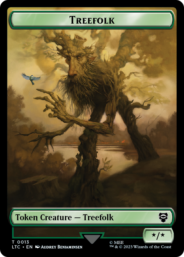 Treefolk // Food Token [The Lord of the Rings: Tales of Middle-Earth Commander Tokens] | North Game Den