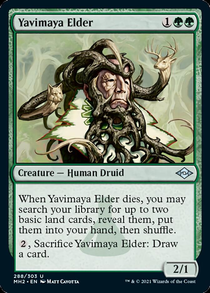 Yavimaya Elder (Foil Etched) [Modern Horizons 2] | North Game Den