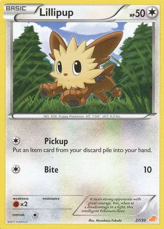 Lillipup (27/30) [Black & White: Trainer Kit - Excadrill] | North Game Den