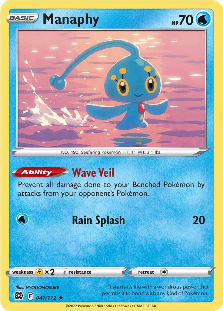 Manaphy (041/172) [Sword & Shield: Brilliant Stars] | North Game Den