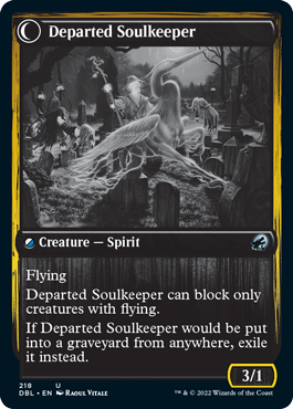 Devoted Grafkeeper // Departed Soulkeeper [Innistrad: Double Feature] | North Game Den