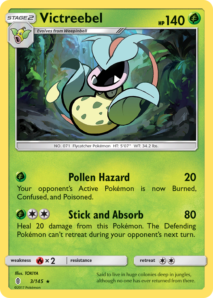 Victreebel (3/145) [Sun & Moon: Guardians Rising] | North Game Den