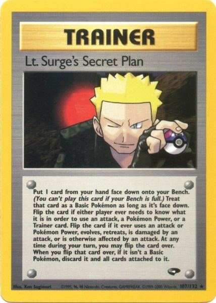 Lt. Surge's Secret Plan (107/132) [Gym Challenge Unlimited] | North Game Den