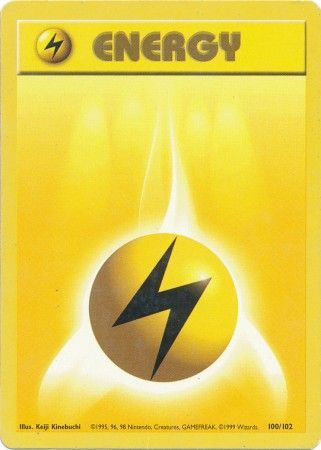 Lightning Energy (100/102) [Base Set Unlimited] | North Game Den