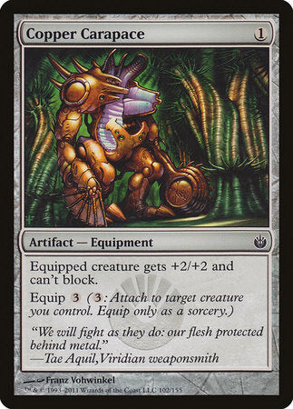 Copper Carapace [Mirrodin Besieged] | North Game Den
