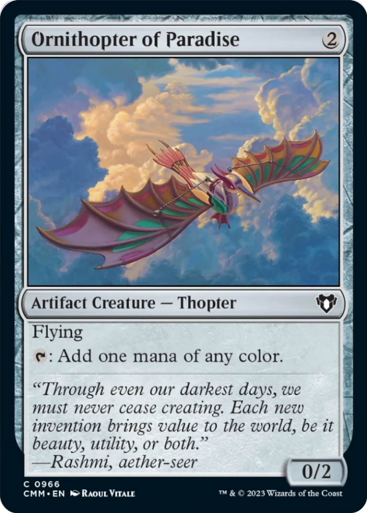 Ornithopter of Paradise [Commander Masters] | North Game Den