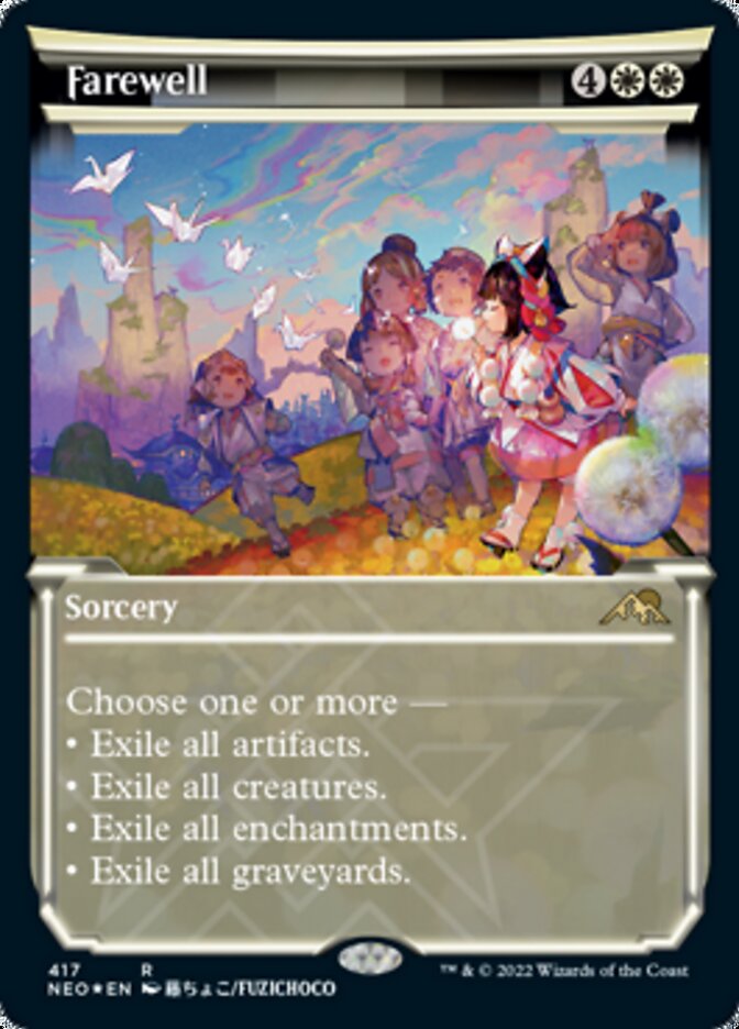 Farewell (Showcase) (Foil Etched) [Kamigawa: Neon Dynasty] | North Game Den