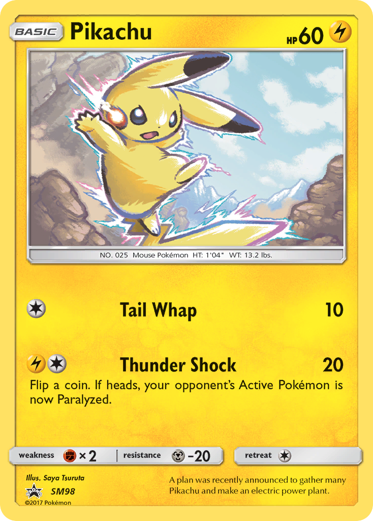 Pikachu (SM98) [Sun & Moon: Black Star Promos] | North Game Den