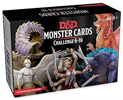 Dungeons and Dragons RPG: Monster Cards - Challenge 6-16 Deck (125 cards) | North Game Den