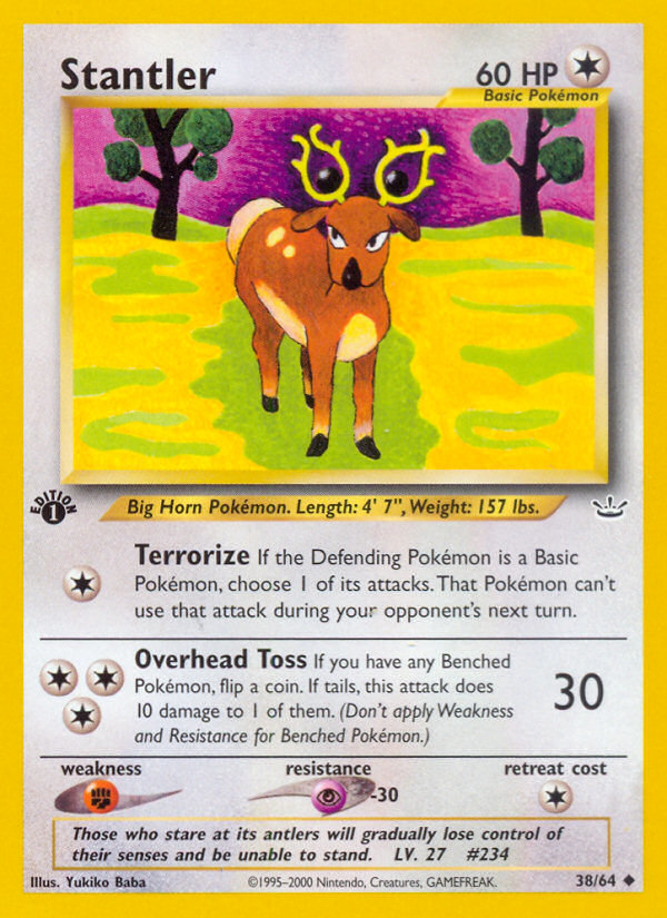 Stantler (38/64) [Neo Revelation 1st Edition] | North Game Den