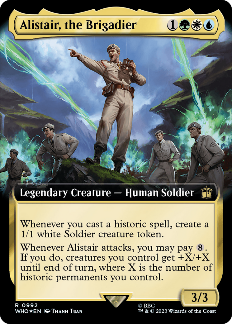 Alistair, the Brigadier (Extended Art) (Surge Foil) [Doctor Who] | North Game Den