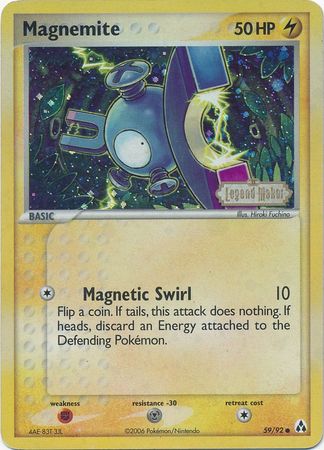 Magnemite (59/92) (Stamped) [EX: Legend Maker] | North Game Den
