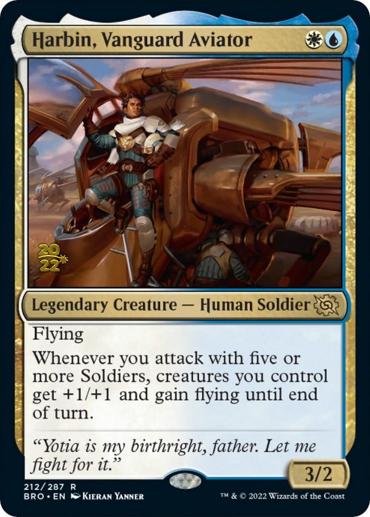 Harbin, Vanguard Aviator [The Brothers' War: Prerelease Promos] | North Game Den