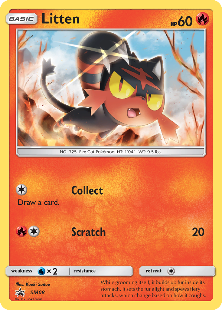 Litten (SM08) [Sun & Moon: Black Star Promos] | North Game Den