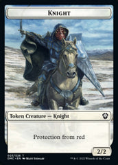 Zombie Knight // Knight Double-sided Token [Dominaria United Commander Tokens] | North Game Den