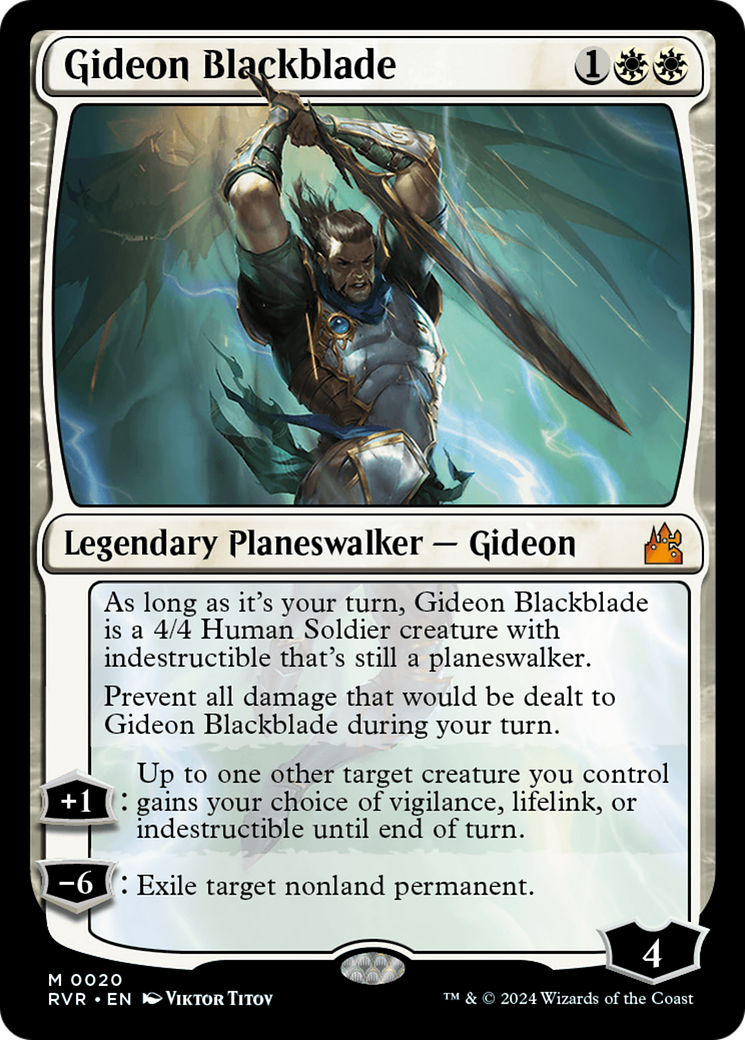 Gideon Blackblade [Ravnica Remastered] | North Game Den