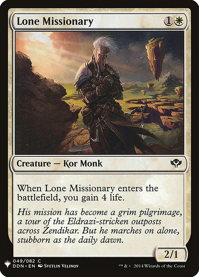 Lone Missionary [Mystery Booster] | North Game Den