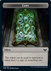Copy // Treasure Double-sided Token [Innistrad: Crimson Vow Tokens] | North Game Den