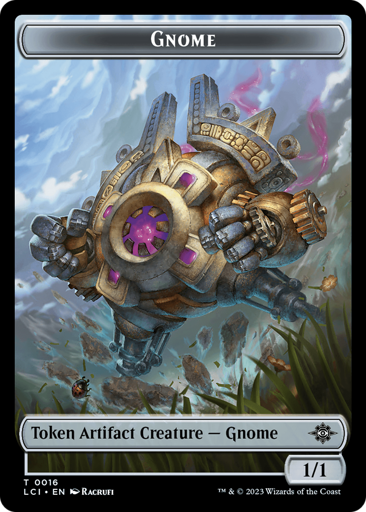 Gnome // Skeleton Pirate Double-Sided Token [The Lost Caverns of Ixalan Tokens] | North Game Den