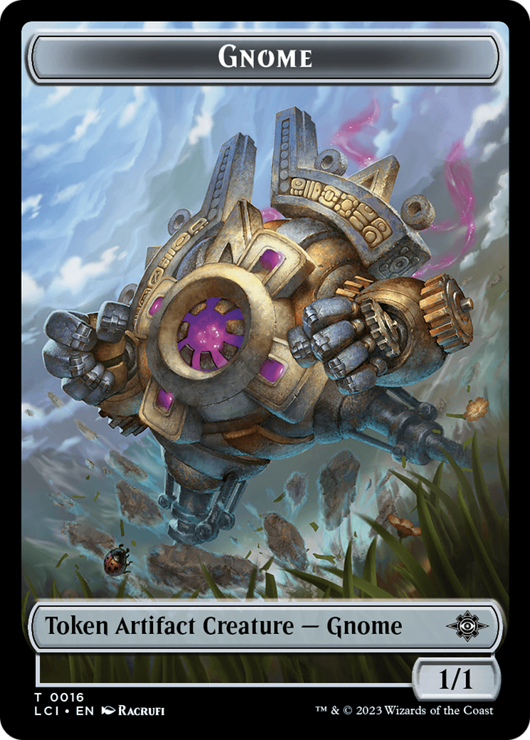 Gnome // Golem Double-Sided Token [The Lost Caverns of Ixalan Tokens] | North Game Den
