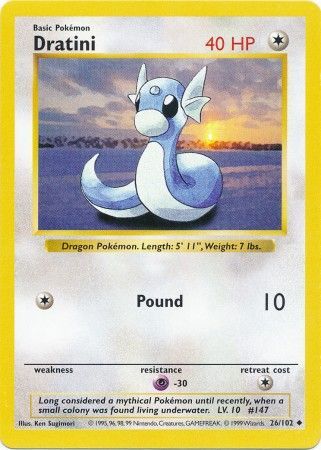 Dratini (26/102) [Base Set Shadowless Unlimited] | North Game Den