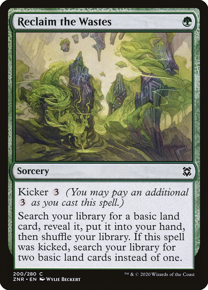 Reclaim the Wastes [Zendikar Rising] | North Game Den