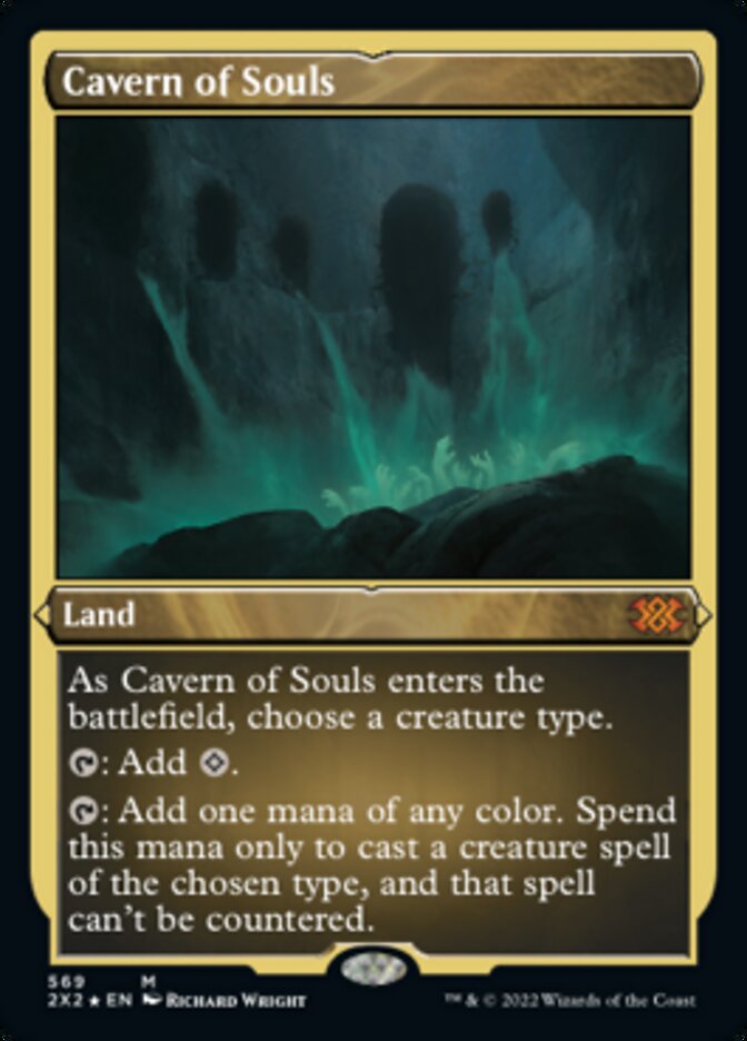 Cavern of Souls (Foil Etched) [Double Masters 2022] | North Game Den