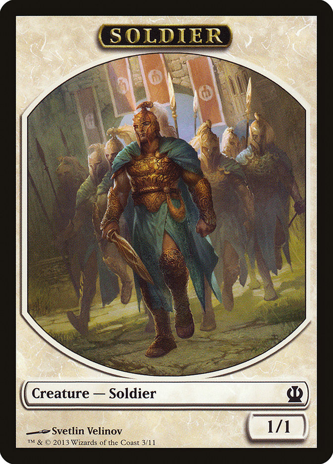 Soldier (3/11) [Theros Tokens] | North Game Den