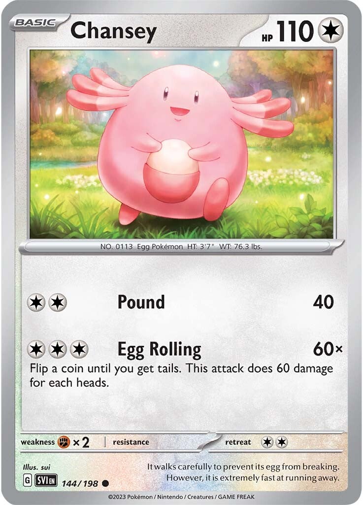 Chansey (144/198) [Scarlet & Violet: Base Set] | North Game Den