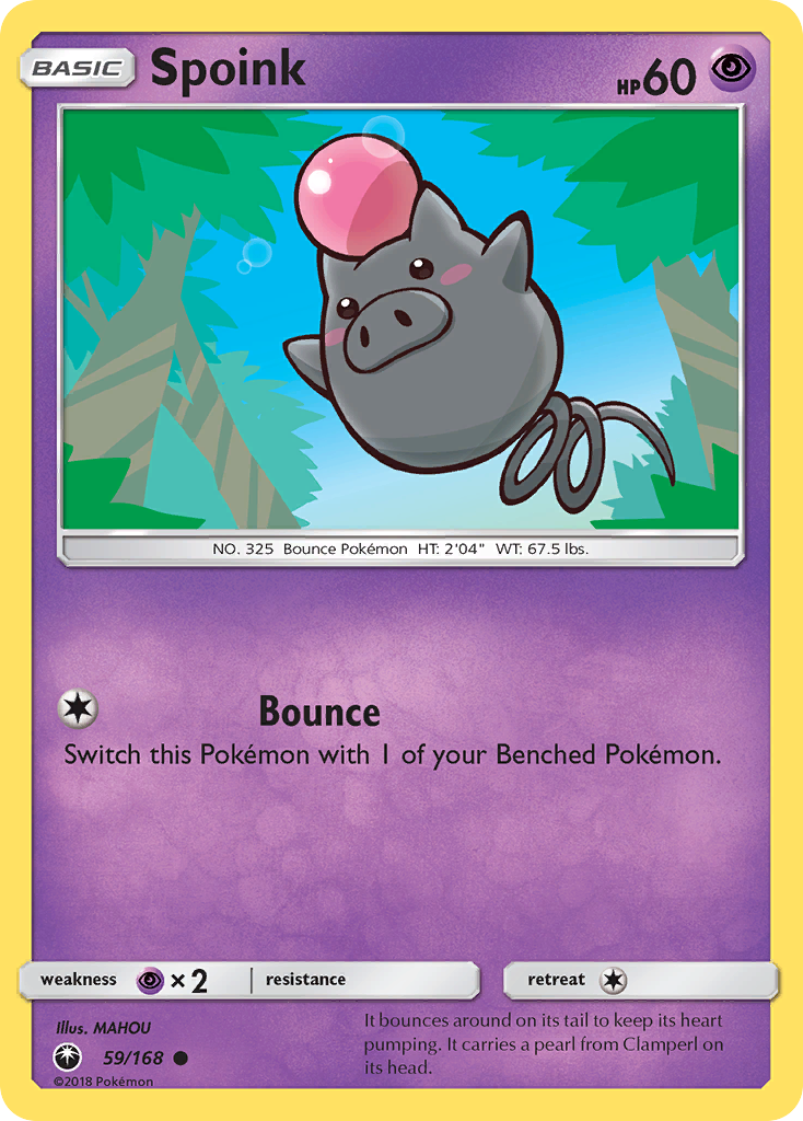 Spoink (59/168) [Sun & Moon: Celestial Storm] | North Game Den