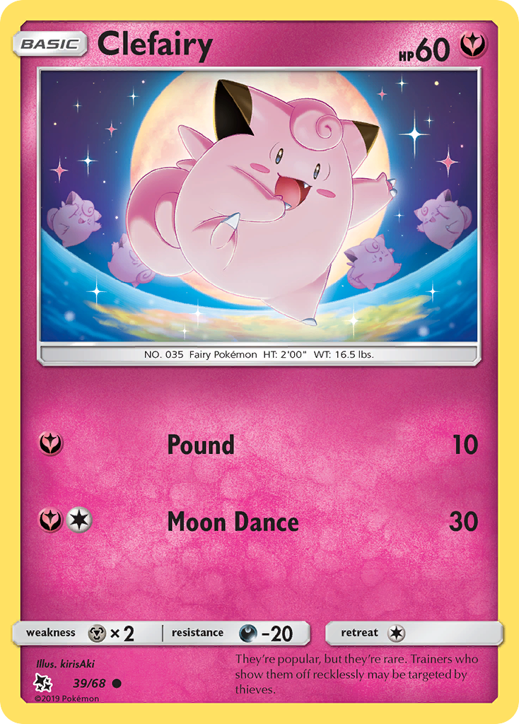 Clefairy (39/68) [Sun & Moon: Hidden Fates] | North Game Den