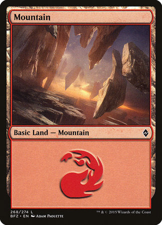 Mountain (268) [Battle for Zendikar] | North Game Den