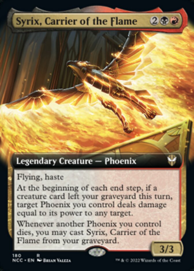 Syrix, Carrier of the Flame (Extended Art) [Streets of New Capenna Commander] | North Game Den
