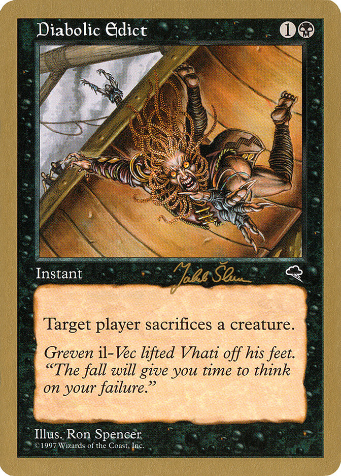 Diabolic Edict (Jakub Slemr) [World Championship Decks 1999] | North Game Den