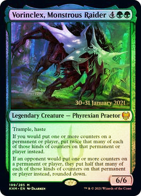 Vorinclex, Monstrous Raider  [Kaldheim Prerelease Promos] | North Game Den