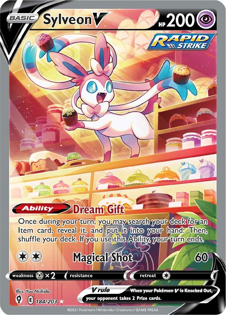 Sylveon V (184/203) [Sword & Shield: Evolving Skies] | North Game Den