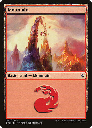 Mountain (267) [Battle for Zendikar] | North Game Den