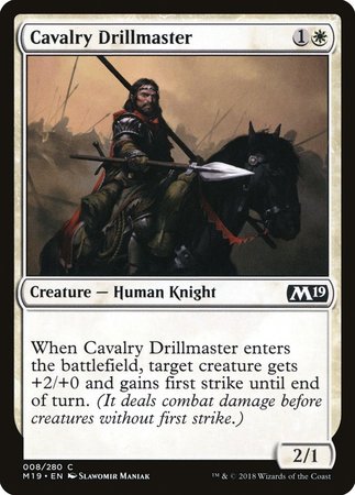 Cavalry Drillmaster [Core Set 2019] | North Game Den