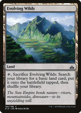 Evolving Wilds [Rivals of Ixalan] | North Game Den