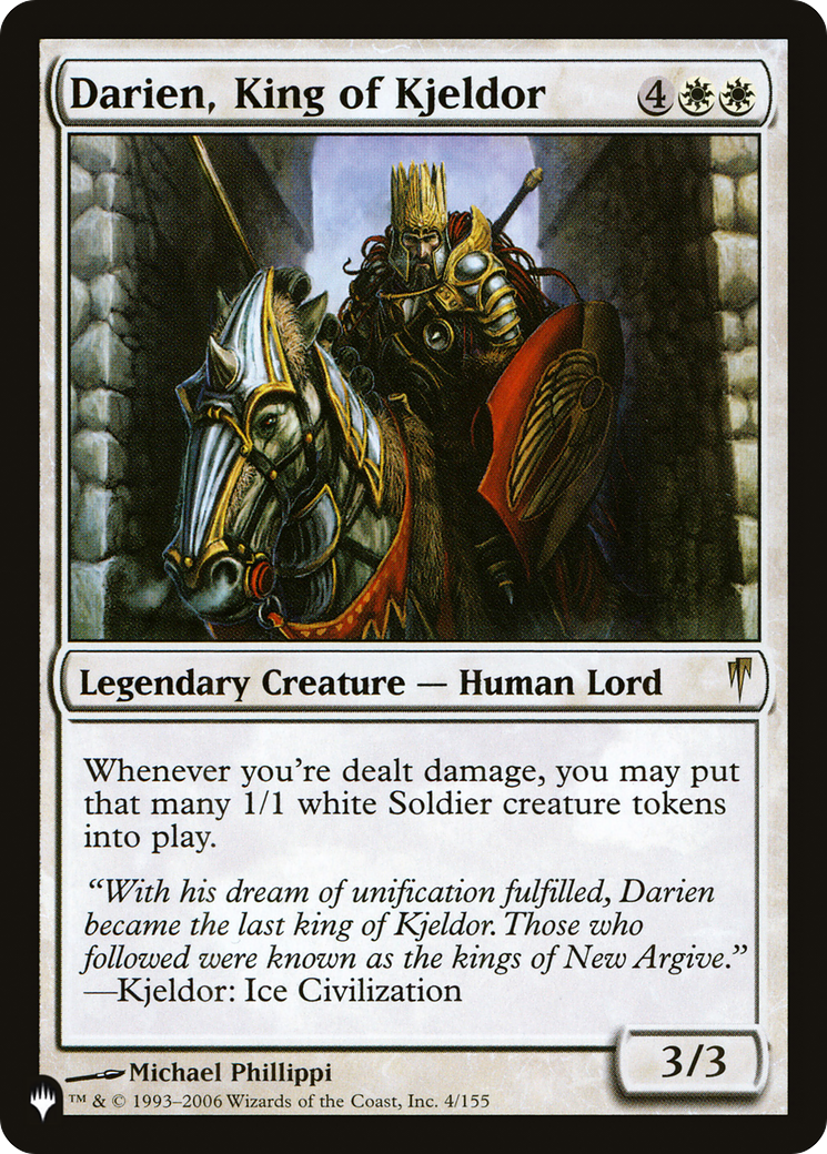 Darien, King of Kjeldor [The List] | North Game Den