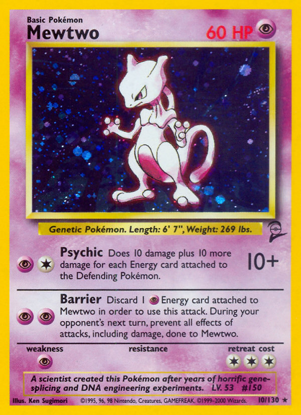 Mewtwo (10/130) [Base Set 2] | North Game Den