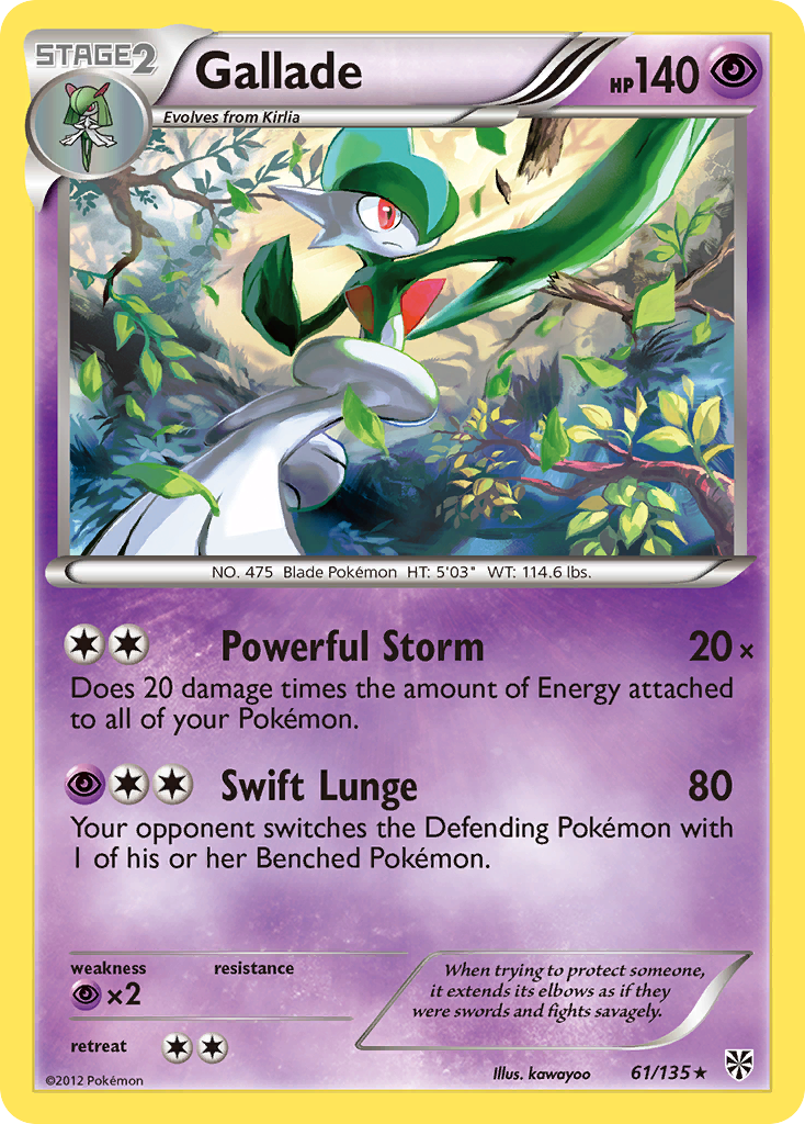 Gallade (61/135) [Black & White: Plasma Storm] | North Game Den